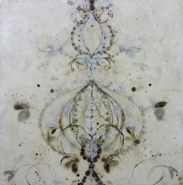 Betsy Eby, encaustic work: Betsy Eby (American, b. 1967), "Rites and Impermanence," 2008, encaustic on panel, signed, titled and dated verso, overall (unframed): 41.875"h x 42"w. Provenance: Winston Wachter Fine Art (New York).