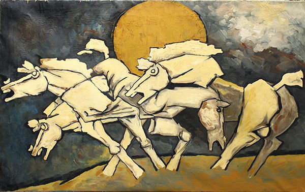 Painting, Attributed to Maqbool Fida Husain (1 of 6)