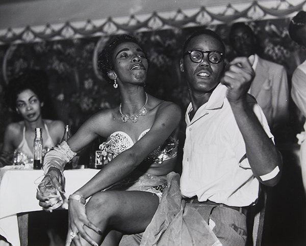 Print, Ralston Crawford, Couple Drinking in Night Club (1 of 3)