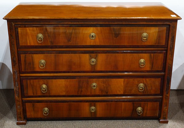 Biedermeier style walnut commode (1 of 5)