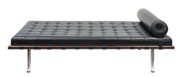 Mies van der Rohe Barcelona style chromed steel and (1 of 4)