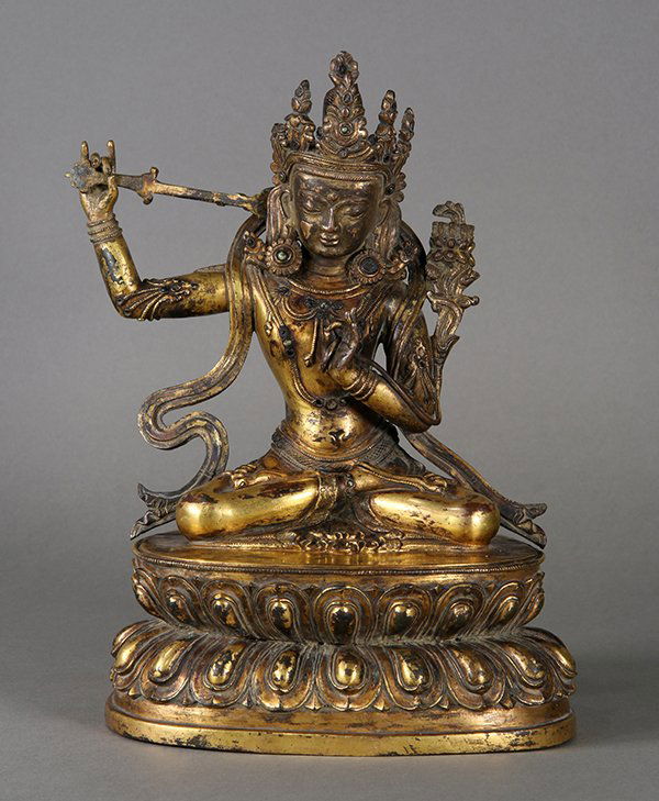 Sino-tibetan Bronze Manjusri (1 of 8)