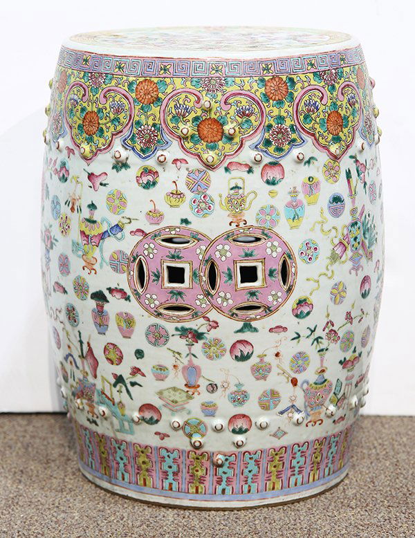 Chinese Porcelain Drum Stool (1 of 6)