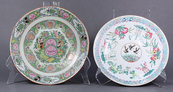 Two Chinese Porcelain Chargers (1 of 4)