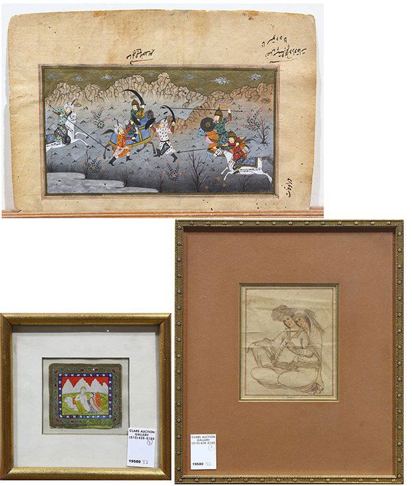 Three Persian/Indian Paintings (1 of 10)