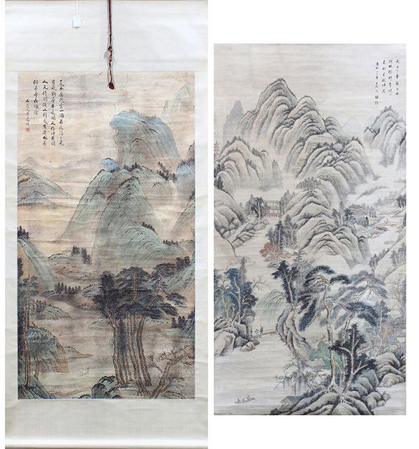 Chinese Scrolls, Landscape (1 of 6)