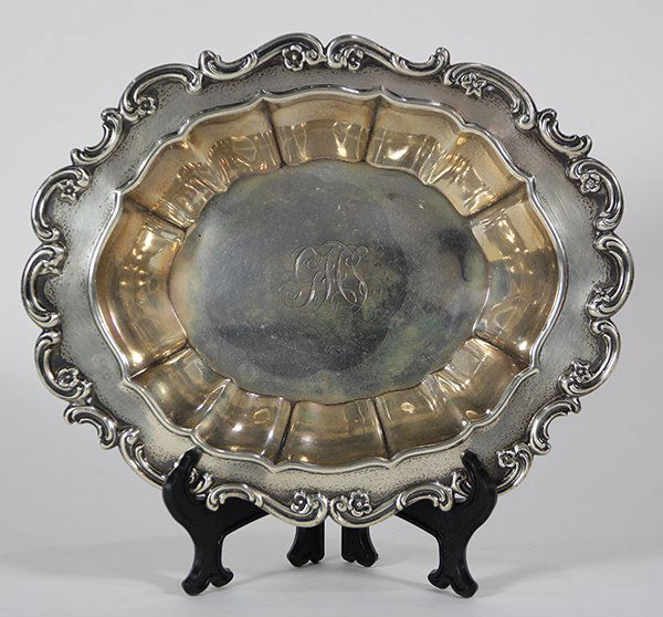 Gorham sterling silver entrée serving bowl, 1898, set (1 of 2)