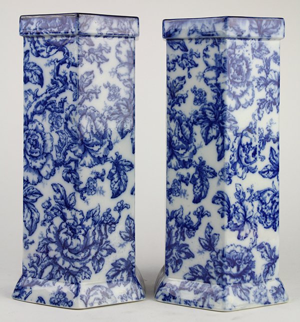 Pair of English Losol Ware Cavendish transferware (1 of 5)