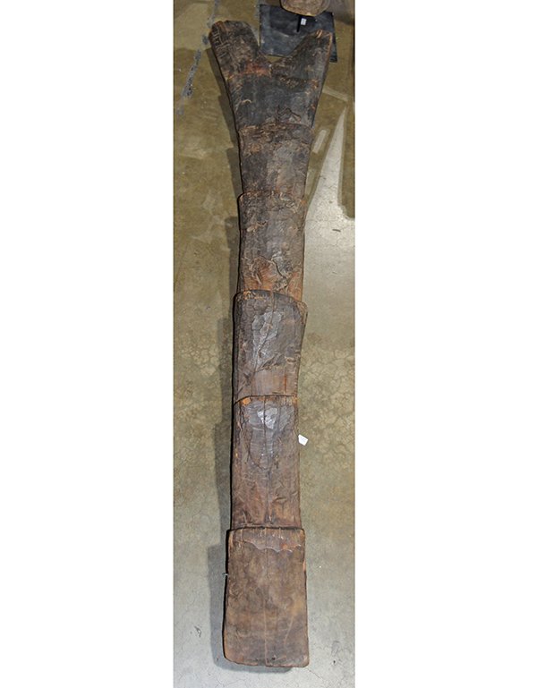 Dogon ladder, although made and used by the Lobi, Mali, (1 of 3)