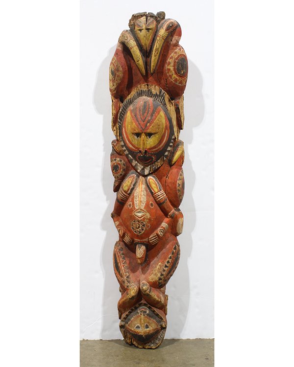 Abelam Papua New Guinea carved figure, early 20h (1 of 2)