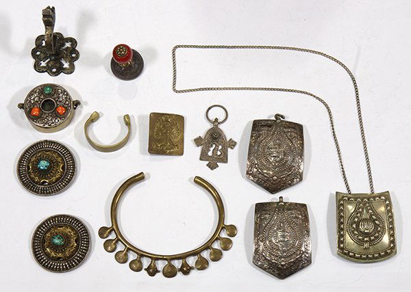 (Lot of 12) Multi-stone, silver and metal items (1 of 2)