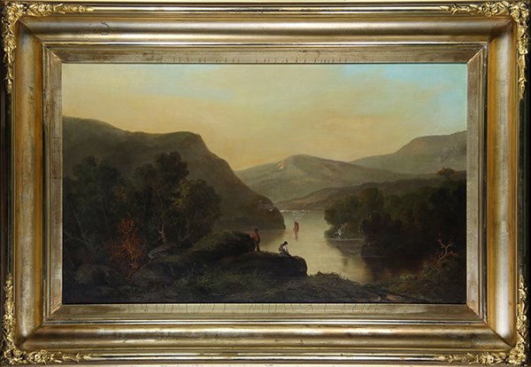 Hudson River Scene with Figures, 1873, painting (1 of 1)