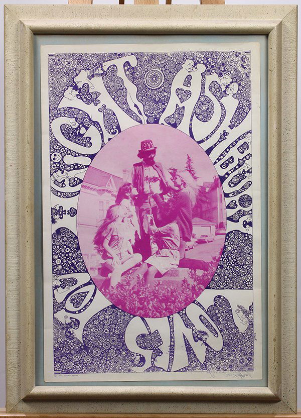 Vintage Psychedelic Poster, Joseph Gomez, Haight (1 of 2)