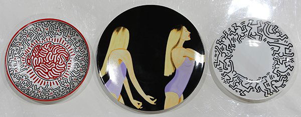 Limoges Plates After Keith Haring and Alex Katz (1 of 8)