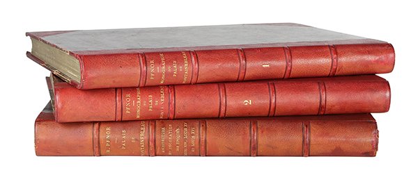 (Lot of 3) French Rodolphe Pfnor leather bound books (1 of 7)