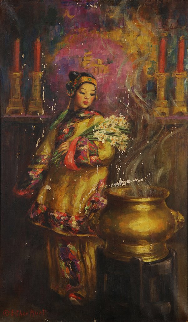 Esther Hunt painting. (1 of 5)