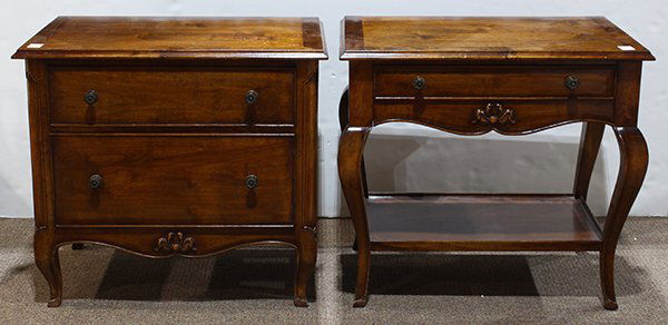 (lot of 2) French provincial style chest and console (1 of 5)