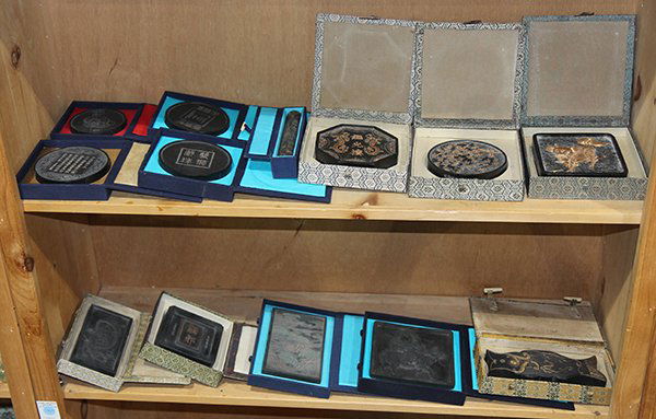 Two Shelves of Chinese Ink Blocks (1 of 1)