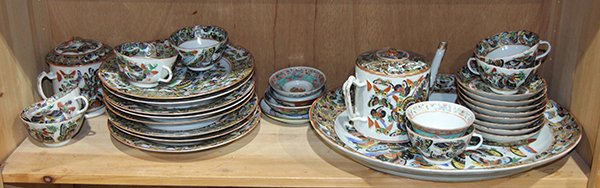 One Shelf of Chinese Export Porcelain, Butterfly (1 of 1)