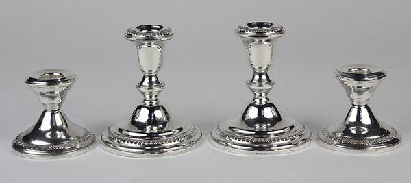 (lot of 4) American weighted sterling silver gadroon (1 of 1)
