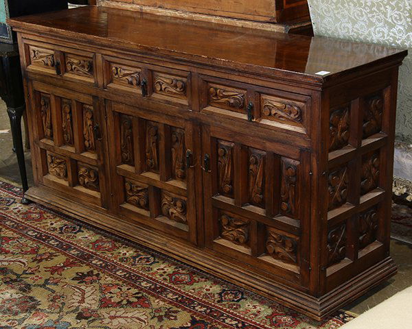 Continental Baroque style sideboard, having a (1 of 1)