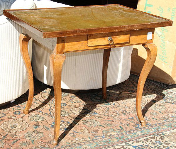 Louis XV transitional walnut writing table, third (1 of 2)