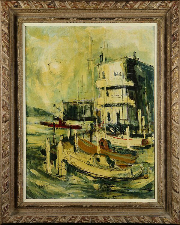 White House in Sausalito, painting (1 of 1)