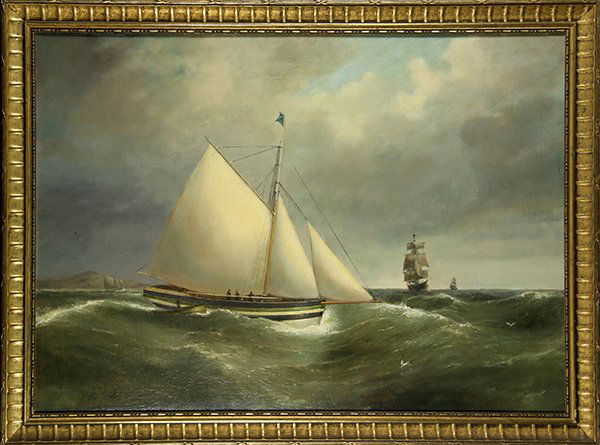 Rough Seas Off the Coast, Painting (1 of 1)
