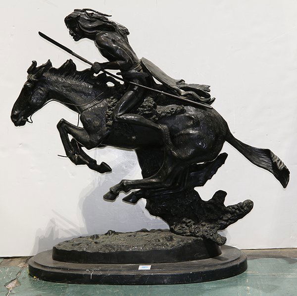 After Remington, Cheyenne, sculpture (1 of 1)