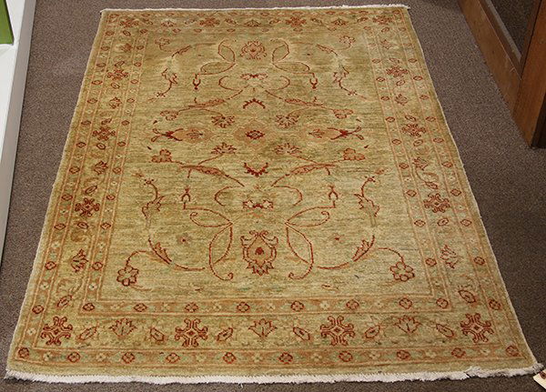 Pakistani Oushak carpet 3'10" x 5'10" (1 of 3)