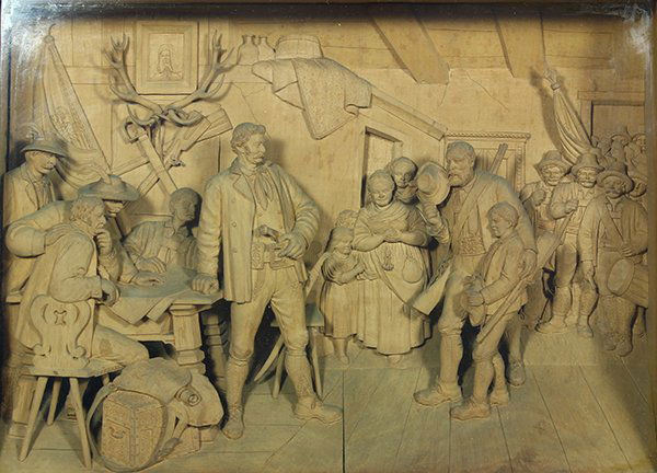 Carved Pine Diorama, Sebastian Steiner (1 of 2)