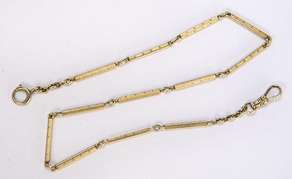 14k yellow gold pocket watch chain (1 of 1)