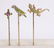 (Lot of 3) Demantoid and tsavorite garnet, tourmaline,