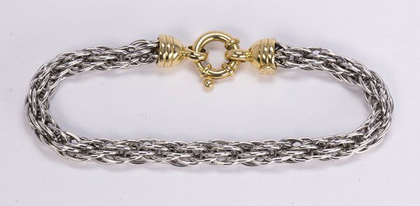 Platinum and 18k yellow gold bracelet (1 of 2)