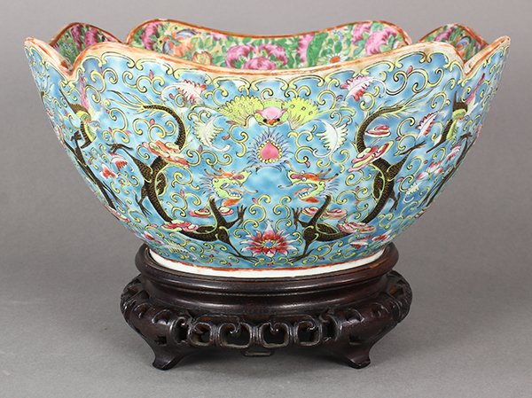 Chinese Export Rose Canton Bowl (1 of 6)