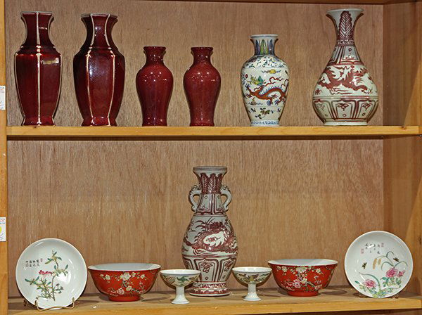 Two Shelves of Chinese Porcelain (1 of 1)
