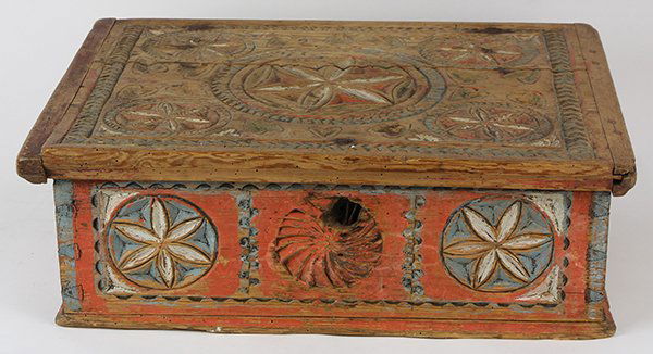 Primitive English document box, 7"h x 19 (1 of 2)