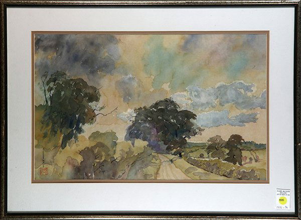 Clouds Over the Trees, watercolor (1 of 1)
