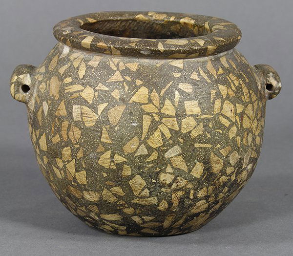 Indigenous Middle Eastern style brecciated stone pot, 4 (1 of 1)