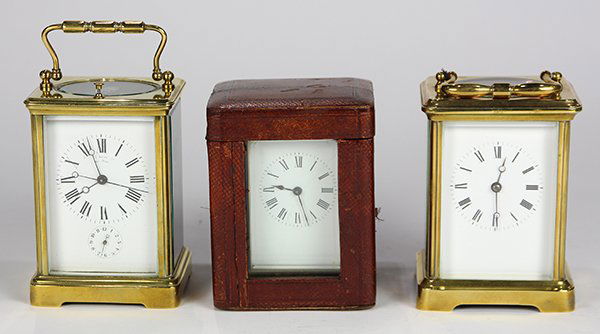 (lot of 3) French carriage clock group (1 of 5)