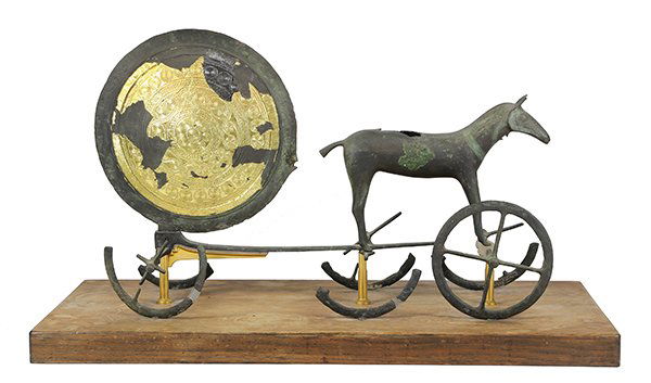 Rare Georg Jensen "Sun Chariot" sculpture, executed in (1 of 6)