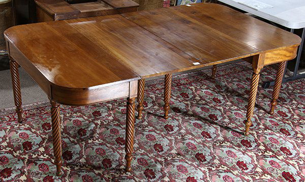 Federal style drop leaf cherry dining table (1 of 3)