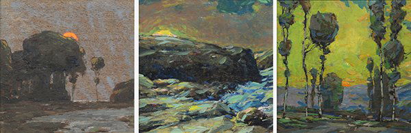 Set of 3, Karl Schmidt paintings (1 of 10)