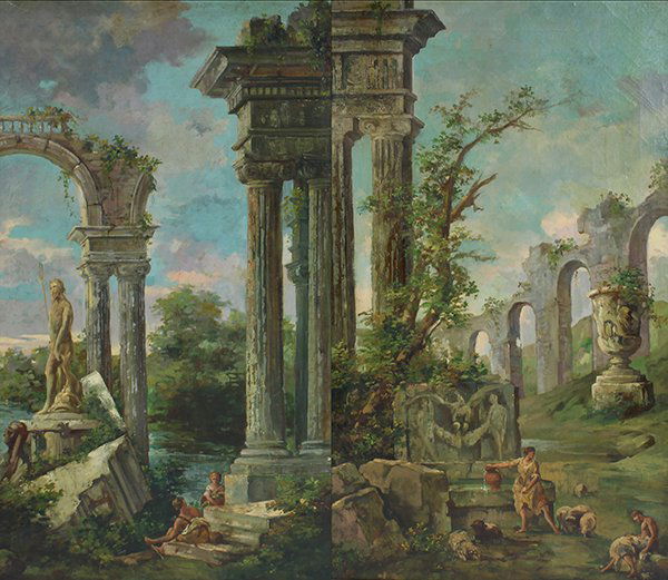 Paintings Italian School (19th c.), Capriccios (1 of 8)