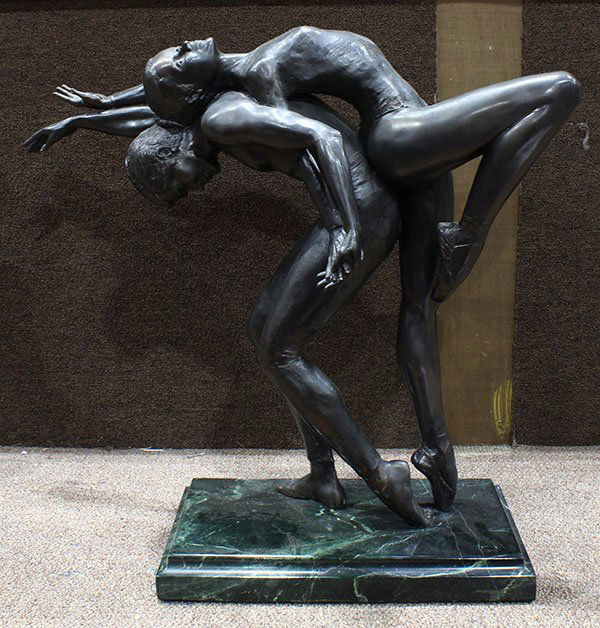 Mario Jason, Rythmic Flame, bronze sculpture (1 of 3)