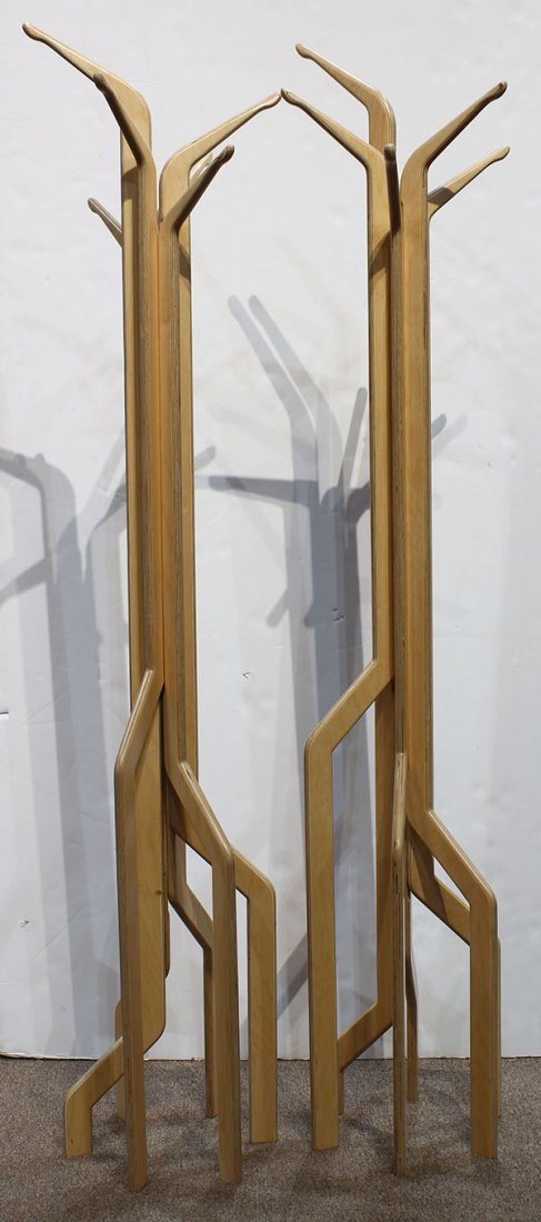 Pair of Charles Cobb hall trees (1 of 3)