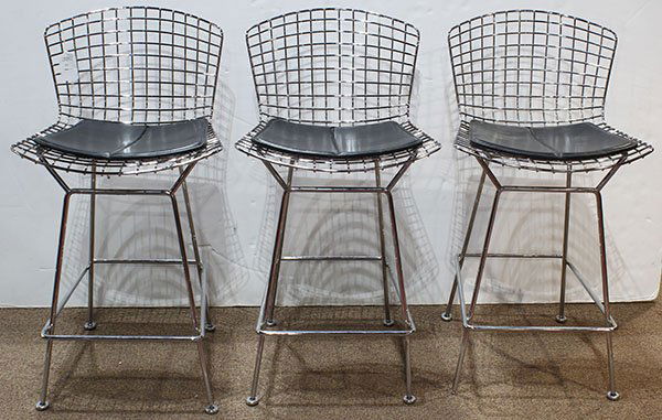 (lot of 3) Harry Bertoia "428" bar stools (1 of 4)