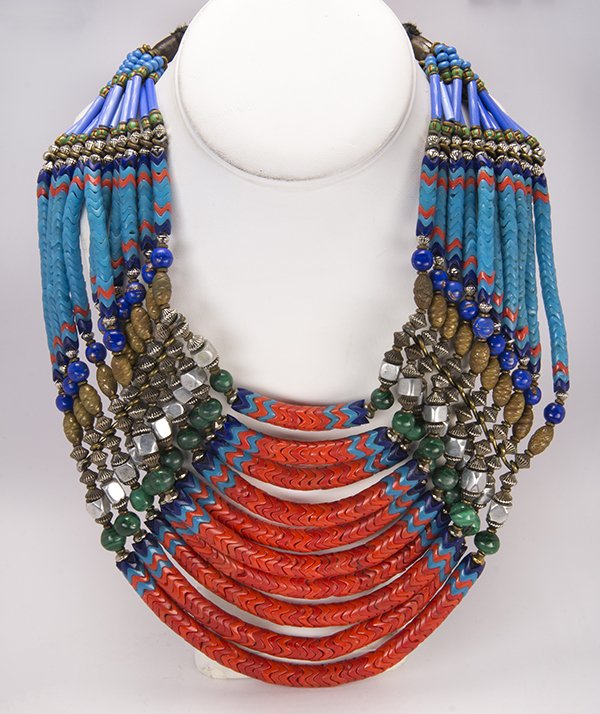Marsha Archer ten-strand bead bib necklace (1 of 9)
