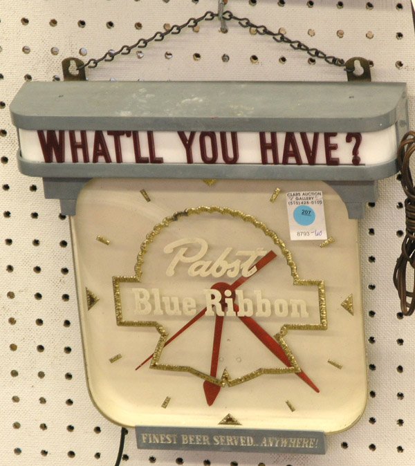 Pabst Blue Ribbon Advertising Clock