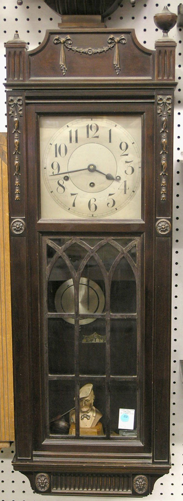 Regulator wall clock: Regulator wall clock with Westminister chime, 39.5''h